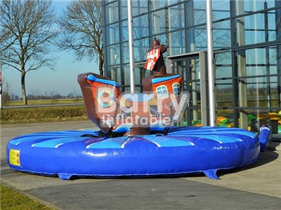 Hot Sell Inflatable Pull Riding Pirateship, Inflatable Sport Game For Sale BY-IS-057